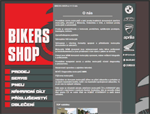 Tablet Screenshot of bikers-shop.cz